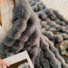 Traditional Style Plush Double Layer All Season Comforter Cozy Fleece Bedspread, Machine Washable Suitable For Ac Use, Travel, Naps & Christmas Gifts % Polyester Bed Cover