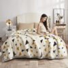 Thickened Raschel Blanket Double Thickened Soft Plush Comforter, Double Sided Velvet, Suitable For Winter Dormitory Office Sofa Warm With Velvet Comforter