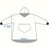 Oversized Hoodie Blanket Wearable Sweatshirt With Ultra Soft, Comfy Snuggle Bedspread For Couch, Bed, Cozy Winter Nights (Machine Washable) Suitable For S &
