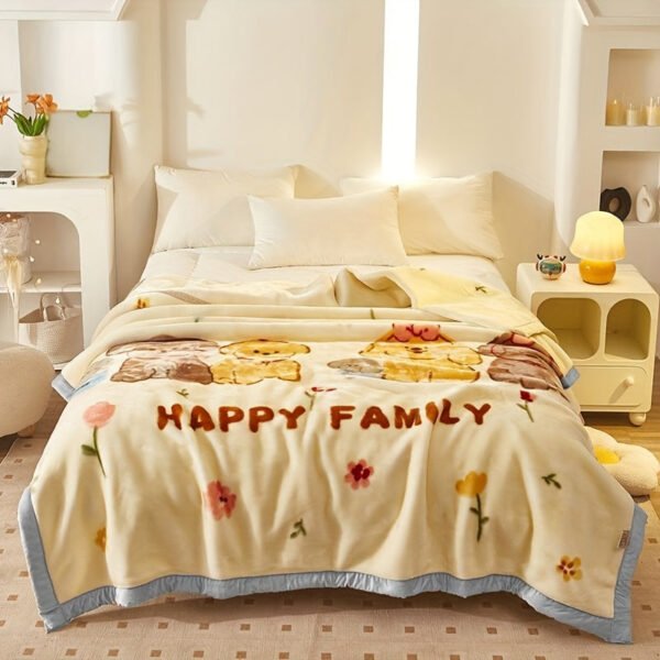 Thickened Raschel Blanket Double Thickened Soft Plush Comforter, Double Sided Velvet, Suitable For Winter Dormitory Office Sofa Warm With Velvet Comforter